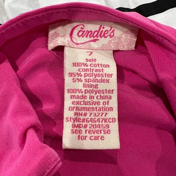 Candie's Fit & Flare Pink Striped A-Line Dress - Picture 10 of 12